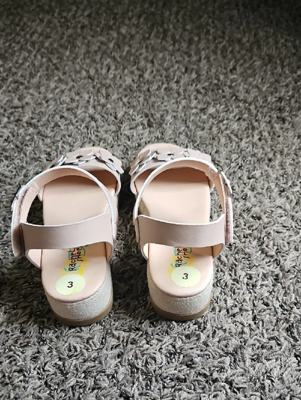 Rachel Shoes Kids Floral Ankle-Strap Sandals - Pale Pink